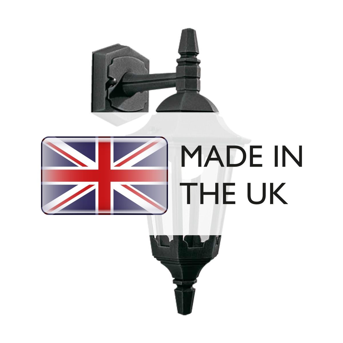 PRM2-BLACK Parish Mini 1 Light Down  Outdoor Wall Lantern  Black