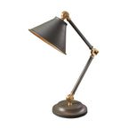PV-ELEMENT-GAB Provence Element 1 Light Mini Table Lamp Dark Grey/Aged Brass