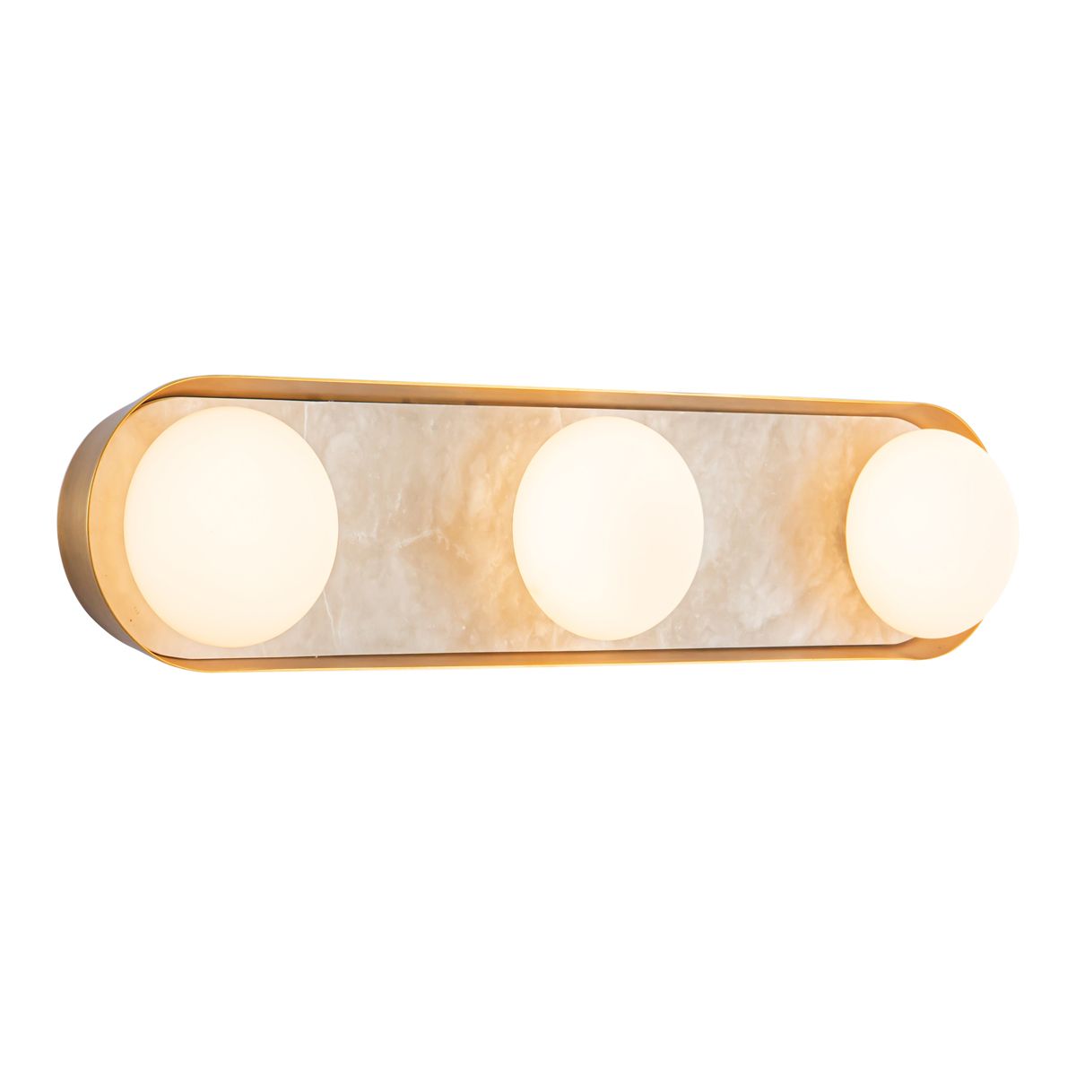 QN-ALONSO3-VBS-AR Alonso 3 Light LED Wall Light Vintage Brass