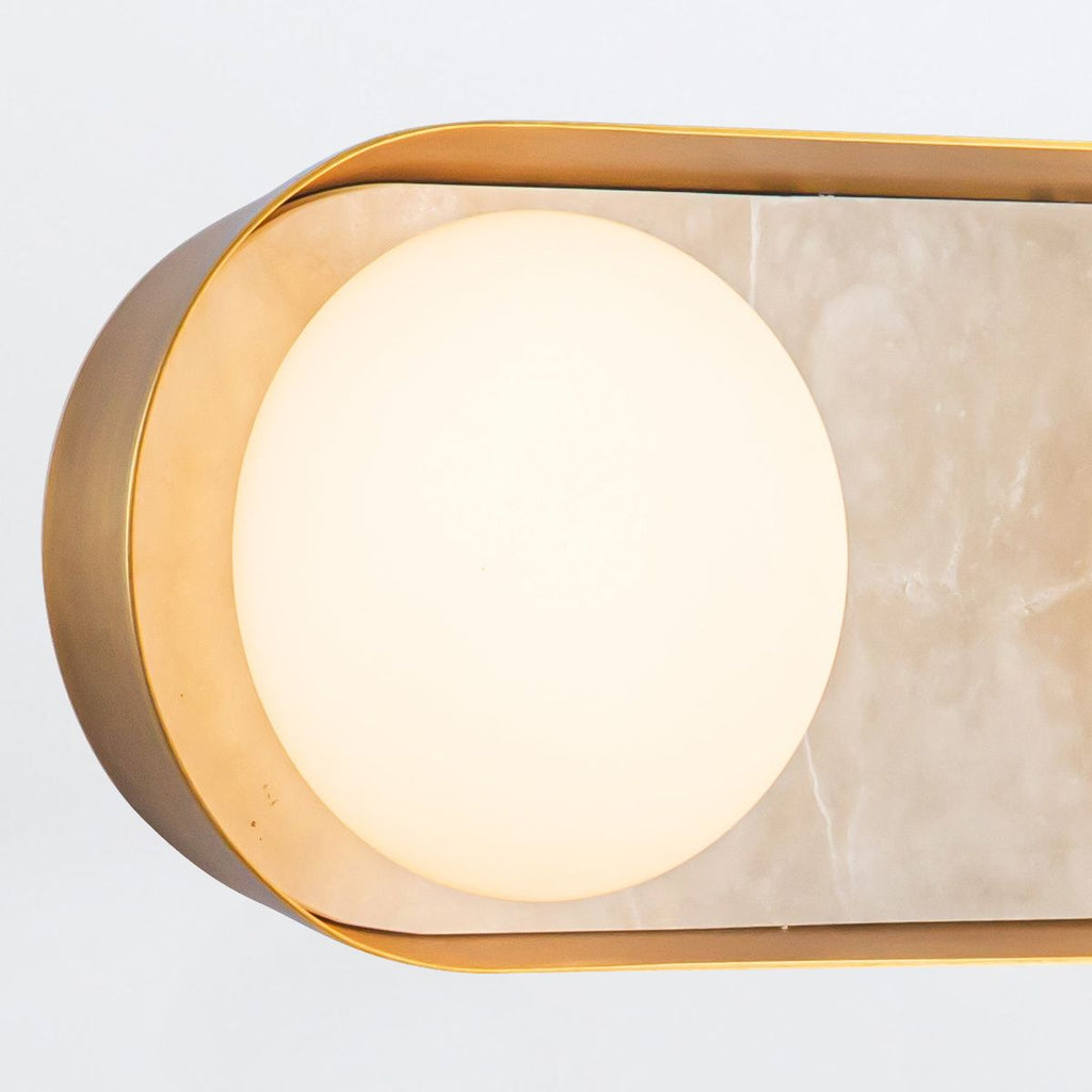 QN-ALONSO3-VBS-AR Alonso 3 Light LED Wall Light Vintage Brass