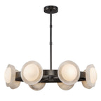 QN-ALONSO8-UBZ-AR Alonso 8 Light LED Chandelier Pendant Urban Bronze