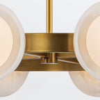 QN-ALONSO8-VBS-AR Alonso 8 Light LED Chandelier Pendant Vintage Brass