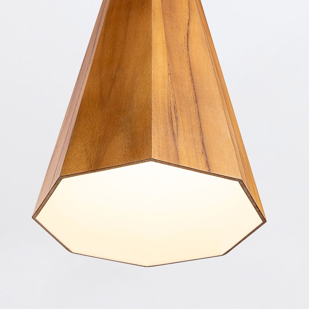 QN-ANGULAR-P-S-TEAK Angular Pendant Light Teak