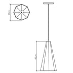 QN-ANGULAR-P-S-TEAK Angular Pendant Light Teak