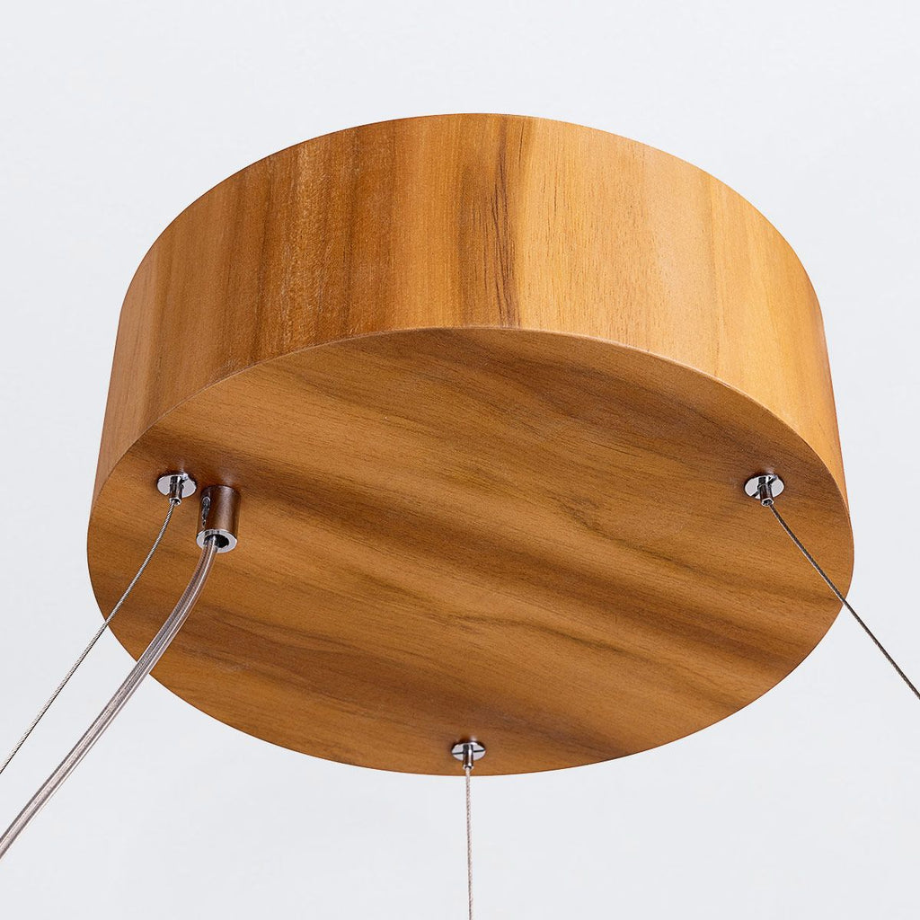 QN-ANGULAR-RING-LED-80-TEAK Angular LED Pendant Light Teak