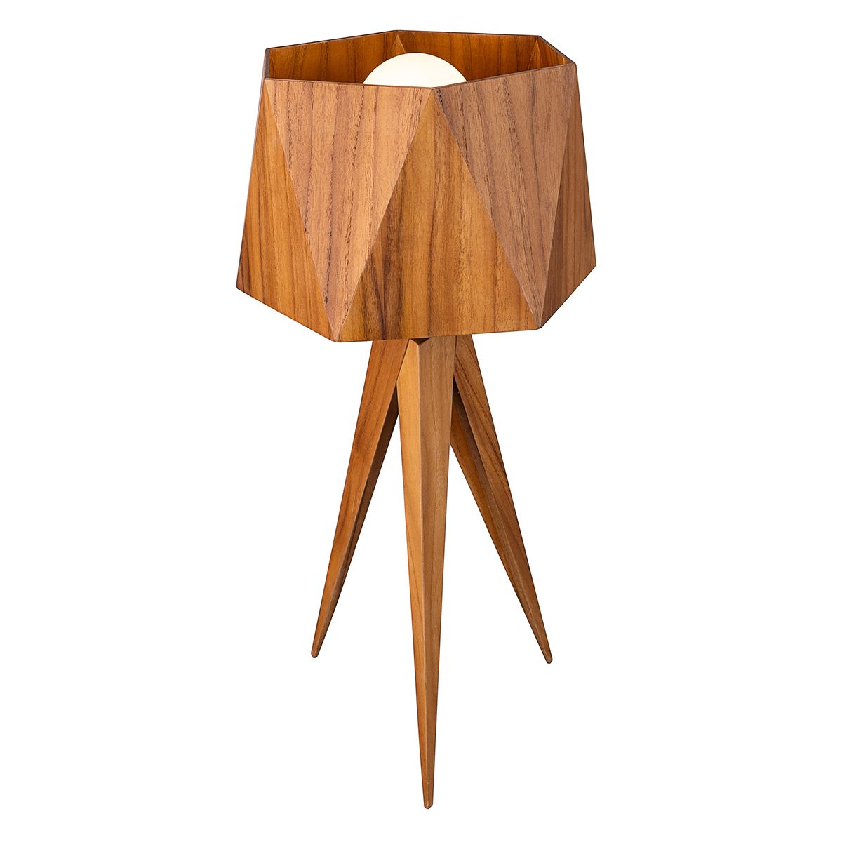QN-ANGULAR-TL-TEAK Angular Table Lamp Teak