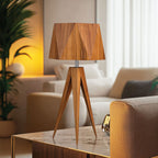 QN-ANGULAR-TL-TEAK Angular Table Lamp Teak