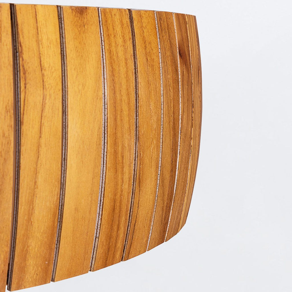 QN-BARREL-F-LED-50-TEAK Barrel LED Flush Mount Teak