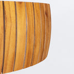 QN-BARREL-F-LED-50-TEAK Barrel LED Flush Mount Teak