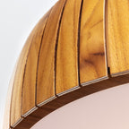 QN-BARREL-F-LED-50-TEAK Barrel LED Flush Mount Teak