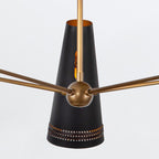 QN-BRICKELL5-MBHL Brickell 5 Light Chandelier Matte Black