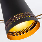 QN-BRICKELL5-MBHL Brickell 5 Light Chandelier Matte Black