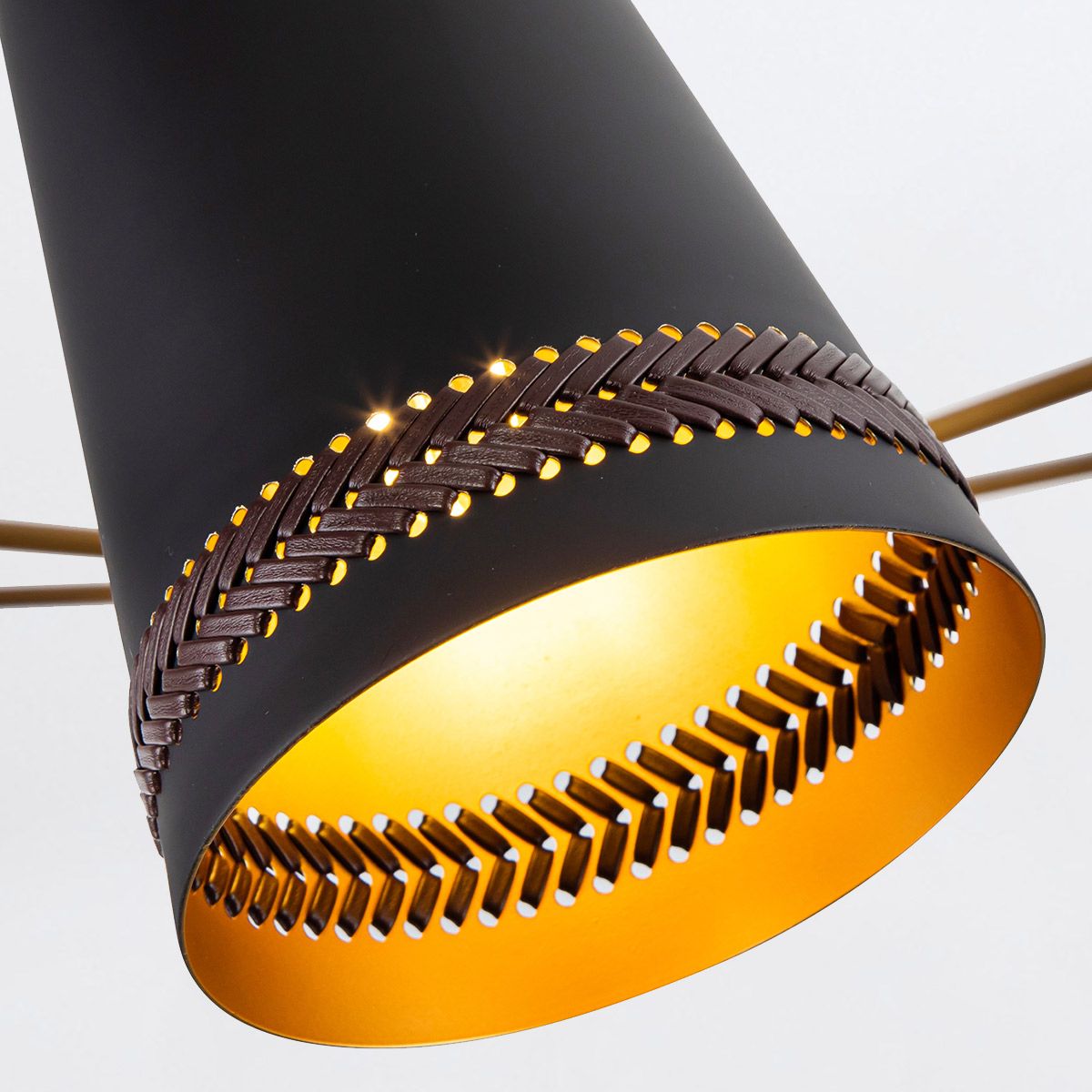 QN-BRICKELL5-MBHL Brickell 5 Light Chandelier Matte Black