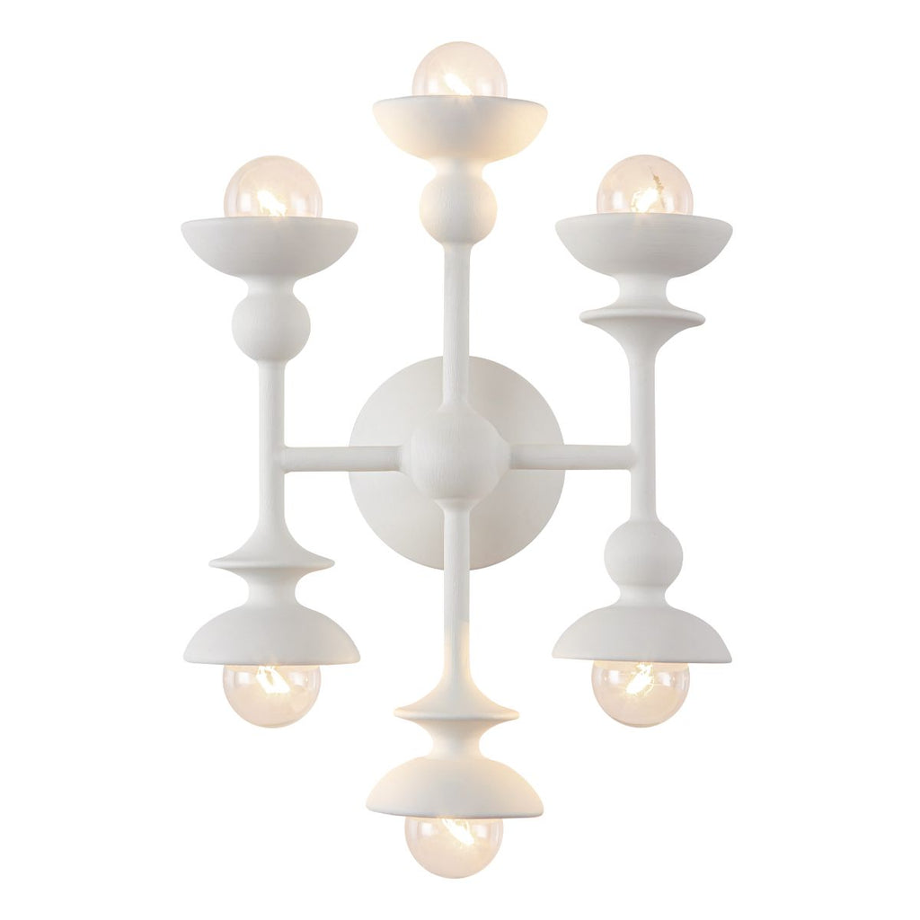 QN-CADENCE-6WB-WHT Cadence 6 Light Wall Light Antique White