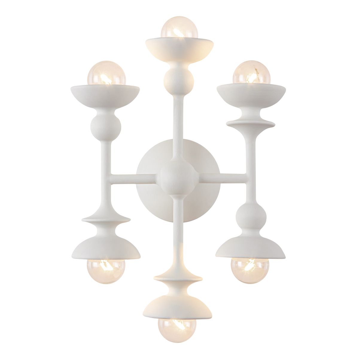 QN-CADENCE-6WB-WHT Cadence 6 Light Wall Light Antique White