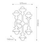 QN-CADENCE-6WB-WHT Cadence 6 Light Wall Light Antique White