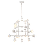 QN-CADENCE18-WHT Cadence 18 Light Chandelier Antique White