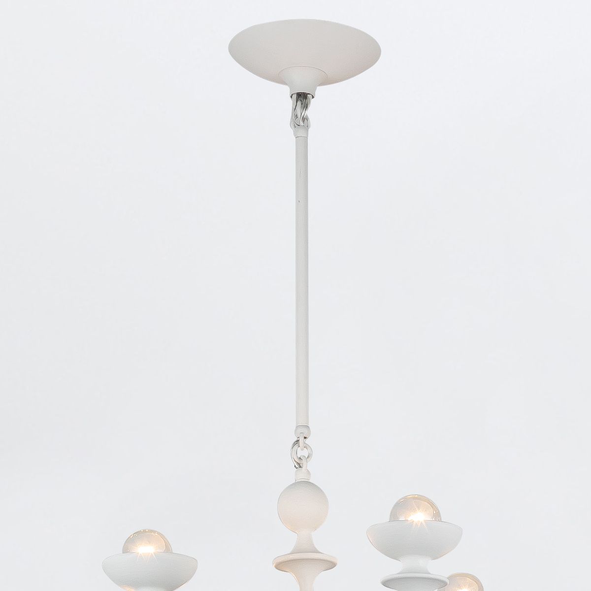 QN-CADENCE18-WHT Cadence 18 Light Chandelier Antique White