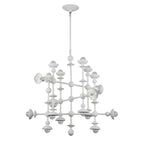QN-CADENCE18-WHT Cadence 18 Light Chandelier Antique White