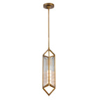 QN-CAIRO-1P-VBS-CR Cairo 1 Light Pendant Vintage Brass