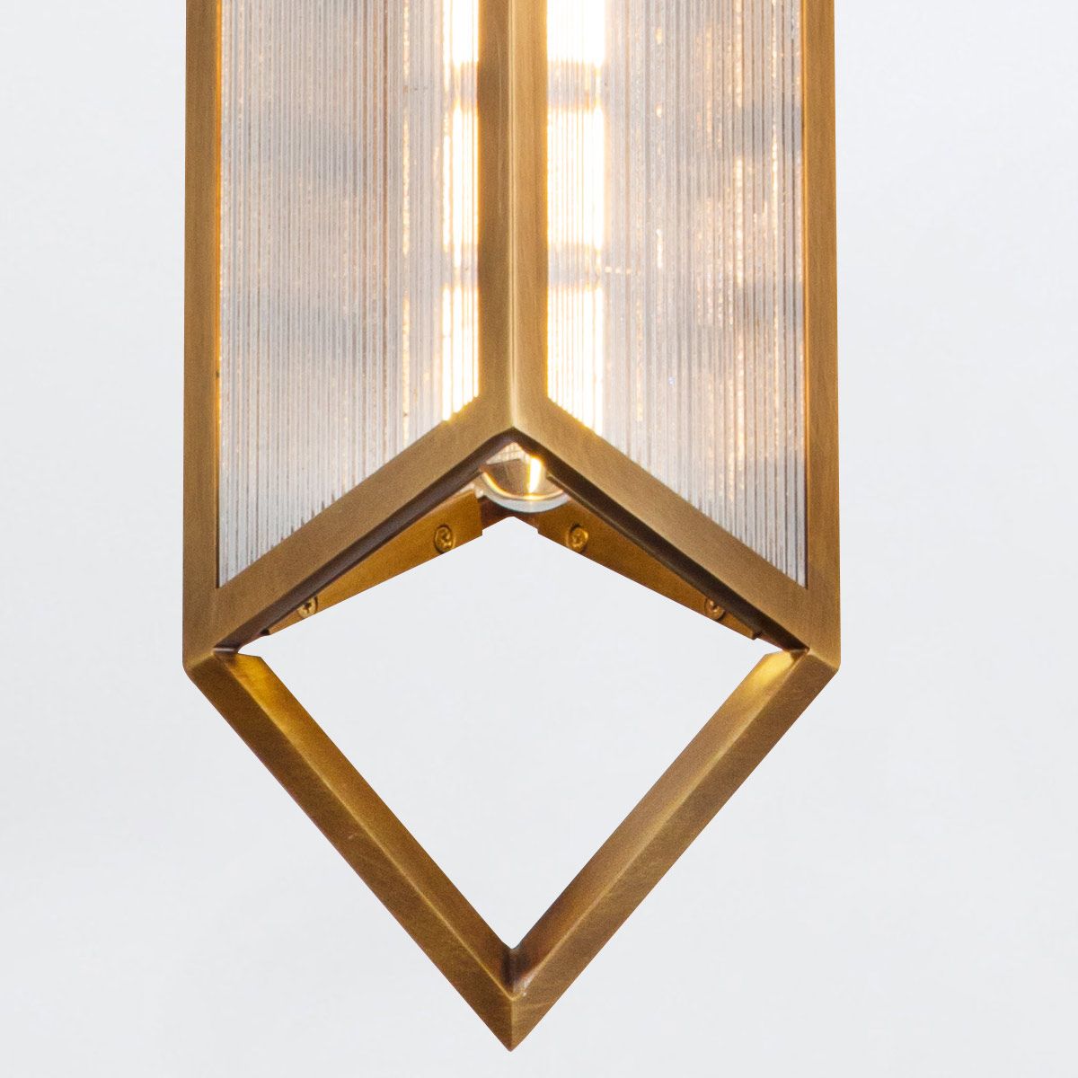 QN-CAIRO-1P-VBS-CR Cairo 1 Light Pendant Vintage Brass