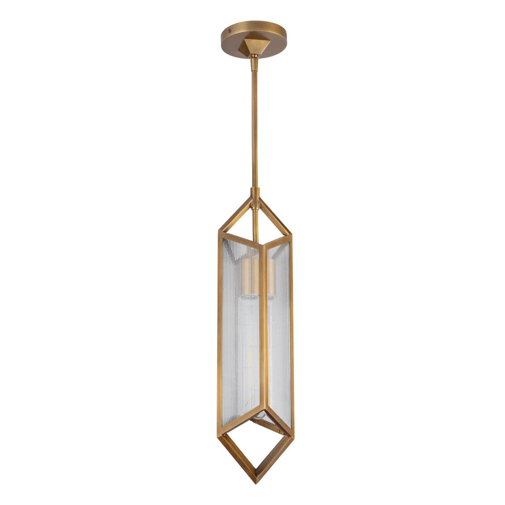 QN-CAIRO-1P-VBS-CR Cairo 1 Light Pendant Vintage Brass