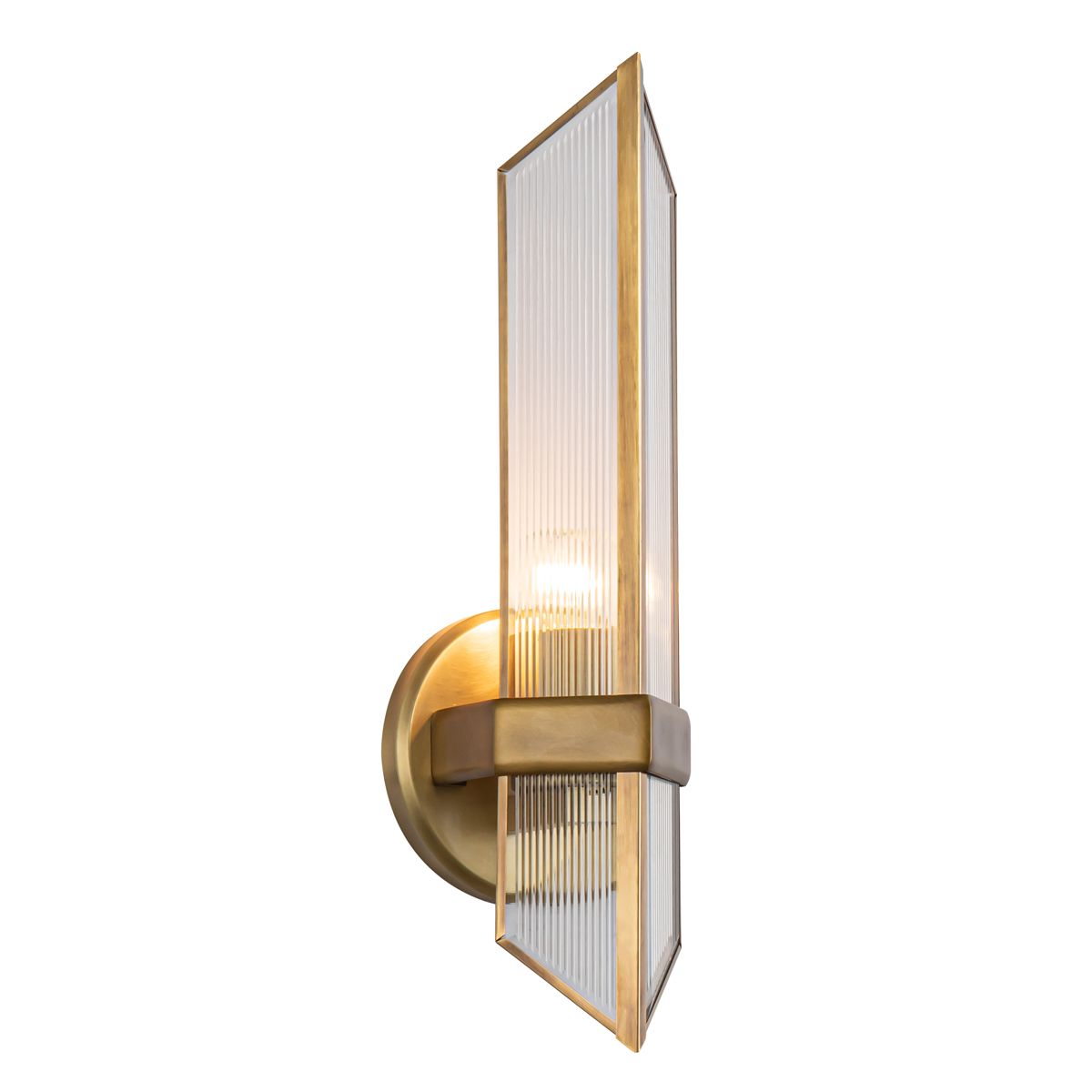 QN-CAIRO-1WB-VBS-CR Cairo 1 Light Wall Light Vintage Brass