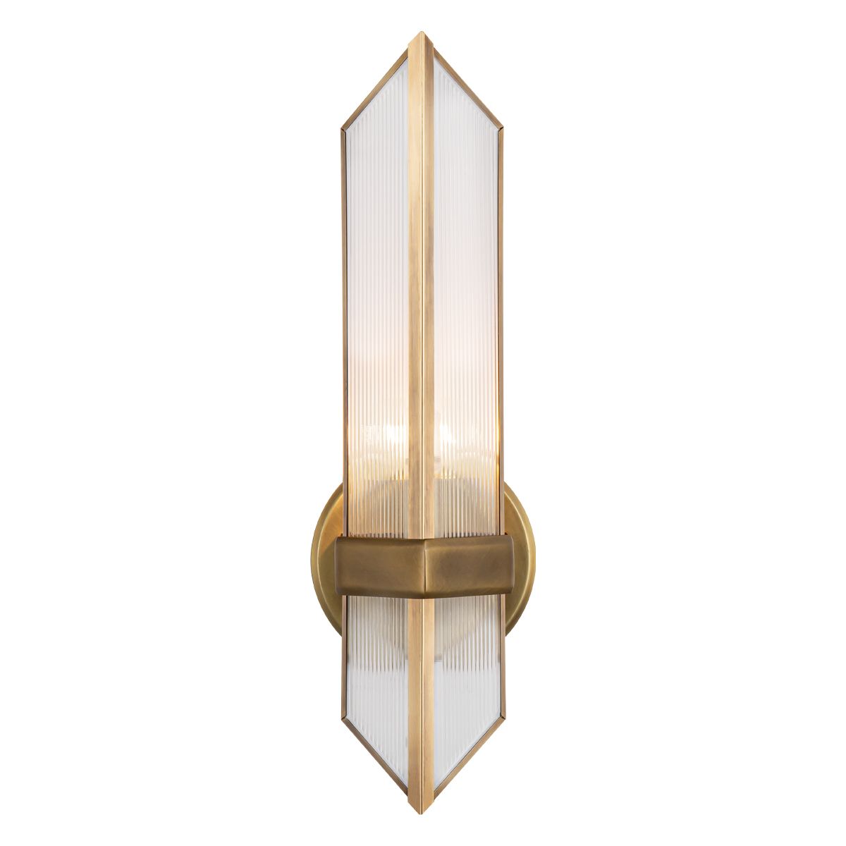 QN-CAIRO-1WB-VBS-CR Cairo 1 Light Wall Light Vintage Brass