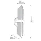 QN-CAIRO-2WB-UBZ-CR Cairo 2 Light Wall Light Urban Bronze