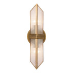 QN-CAIRO-2WB-VBS-CR Cairo 2 Light Wall Light Vintage Brass