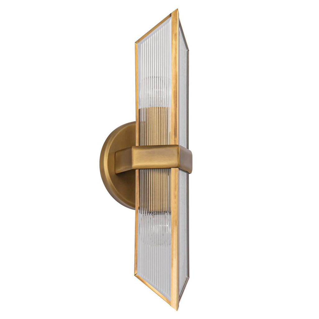 QN-CAIRO-2WB-VBS-CR Cairo 2 Light Wall Light Vintage Brass
