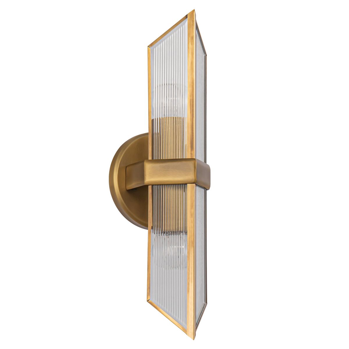 QN-CAIRO-2WB-VBS-CR Cairo 2 Light Wall Light Vintage Brass