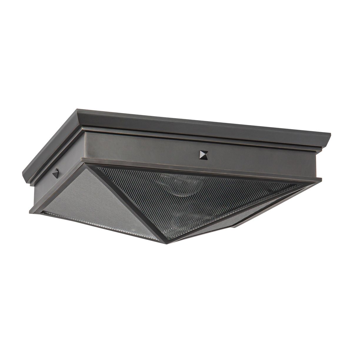 QN-CAIRO-F-M-UBZ-CR Cairo 2 Light Flush Urban Bronze