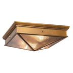 QN-CAIRO-F-M-VBS-CR Cairo 2 Light Flush Vintage Brass