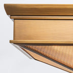 QN-CAIRO-F-M-VBS-CR Cairo 2 Light Flush Vintage Brass