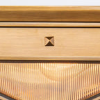 QN-CAIRO-F-M-VBS-CR Cairo 2 Light Flush Vintage Brass