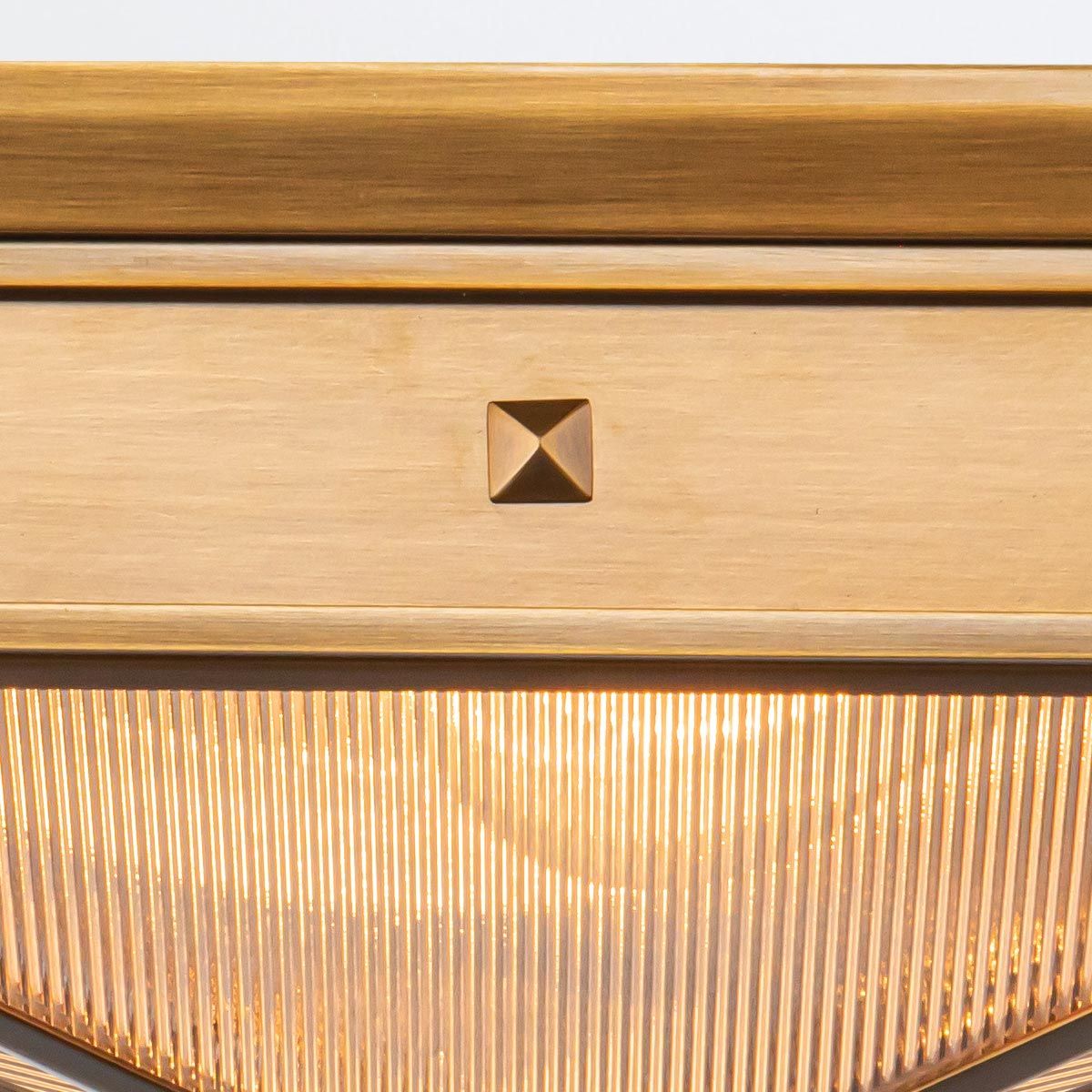 QN-CAIRO-F-M-VBS-CR Cairo 2 Light Flush Vintage Brass