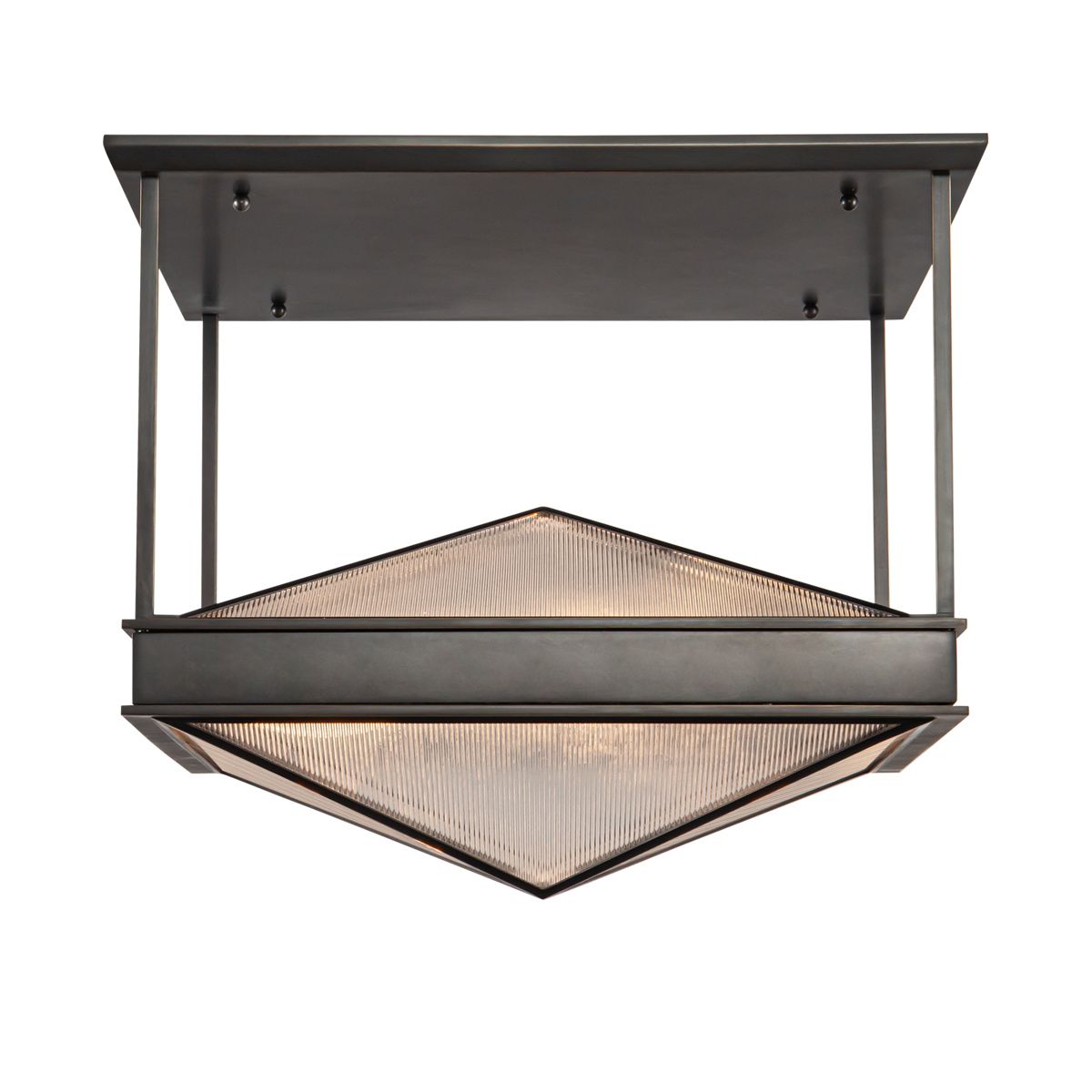 QN-CAIRO-SF-UBZ-CR Cairo 4 Light Semi-Flush Urban Bronze