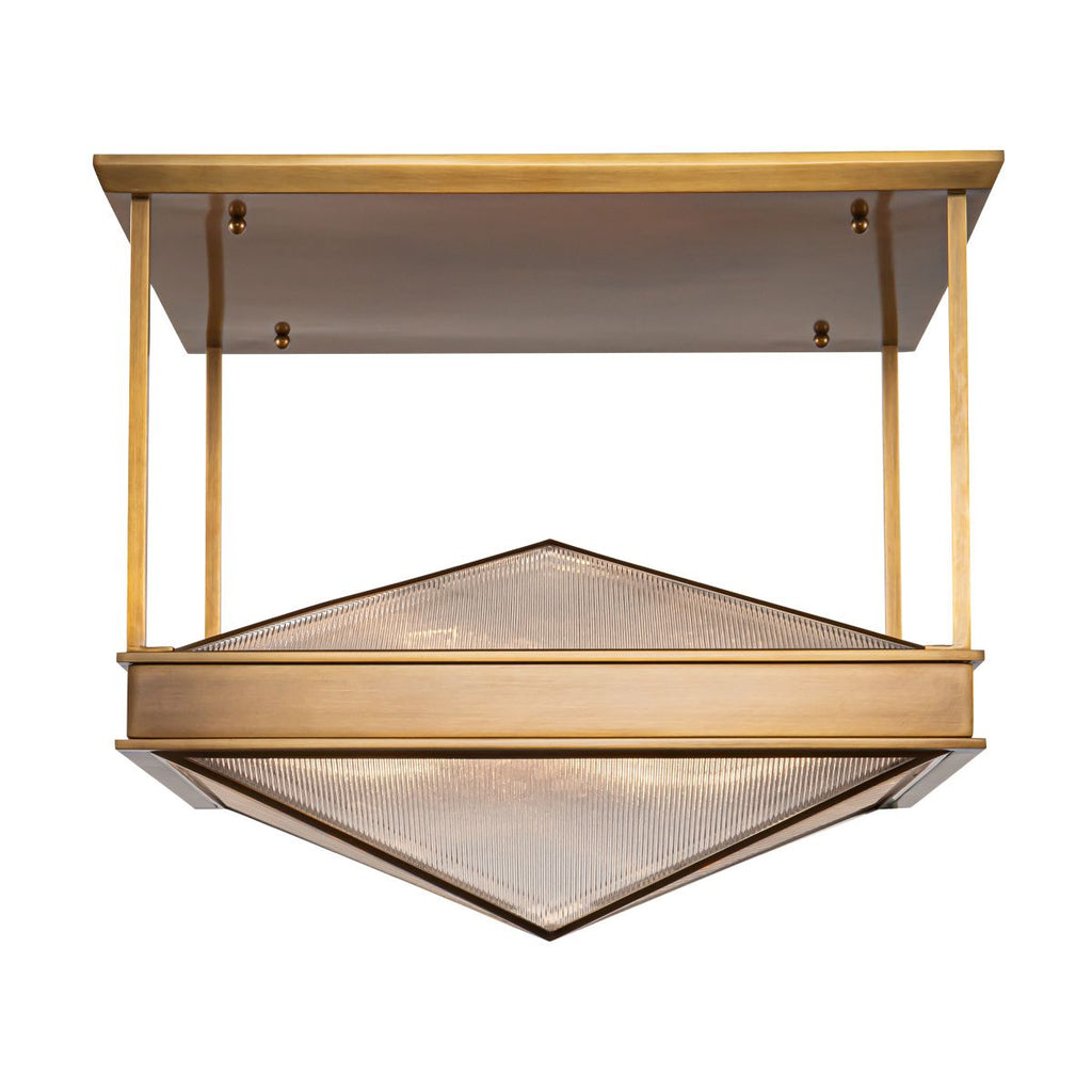 QN-CAIRO-SF-VBS-CR Cairo 4 Light Semi-Flush Vintage Brass