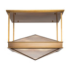 QN-CAIRO-SF-VBS-CR Cairo 4 Light Semi-Flush Vintage Brass