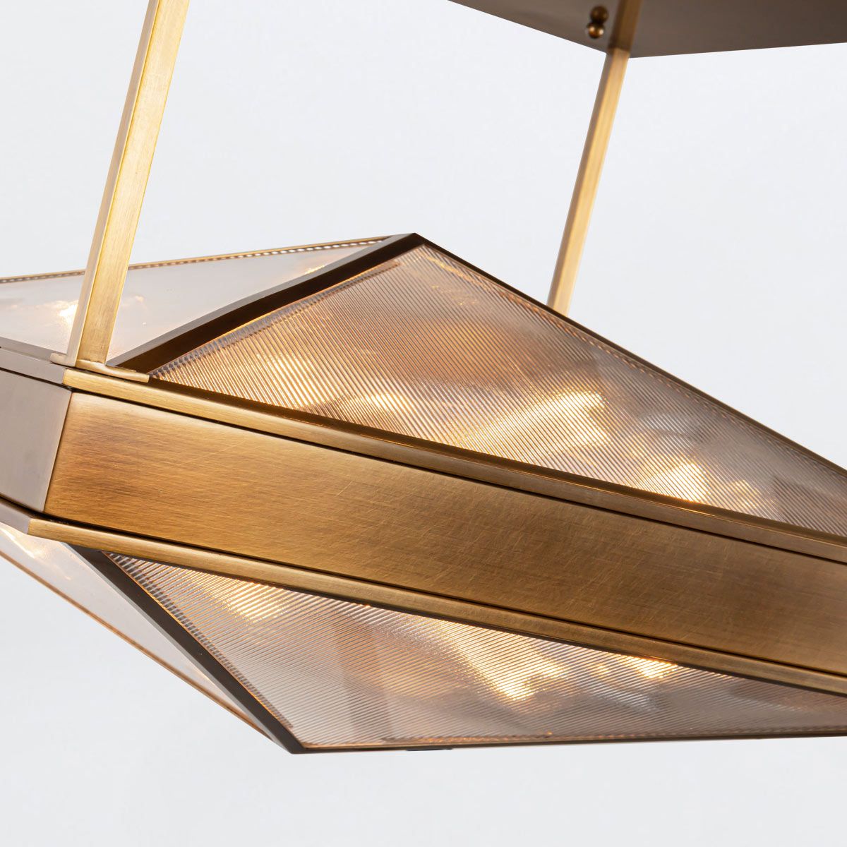 QN-CAIRO-SF-VBS-CR Cairo 4 Light Semi-Flush Vintage Brass
