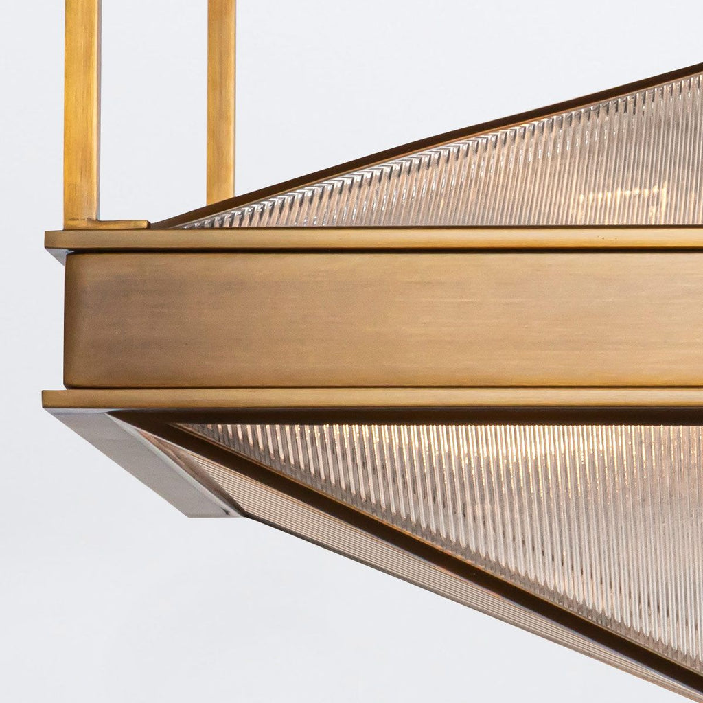 QN-CAIRO-SF-VBS-CR Cairo 4 Light Semi-Flush Vintage Brass