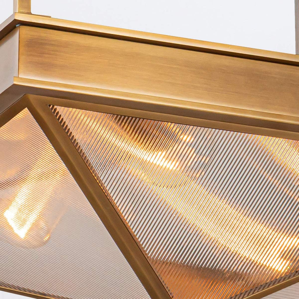 QN-CAIRO-SF-VBS-CR Cairo 4 Light Semi-Flush Vintage Brass