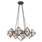 QN-CAIRO8-UBZ-CR Cairo 8 Light Chandelier Urban Bronze