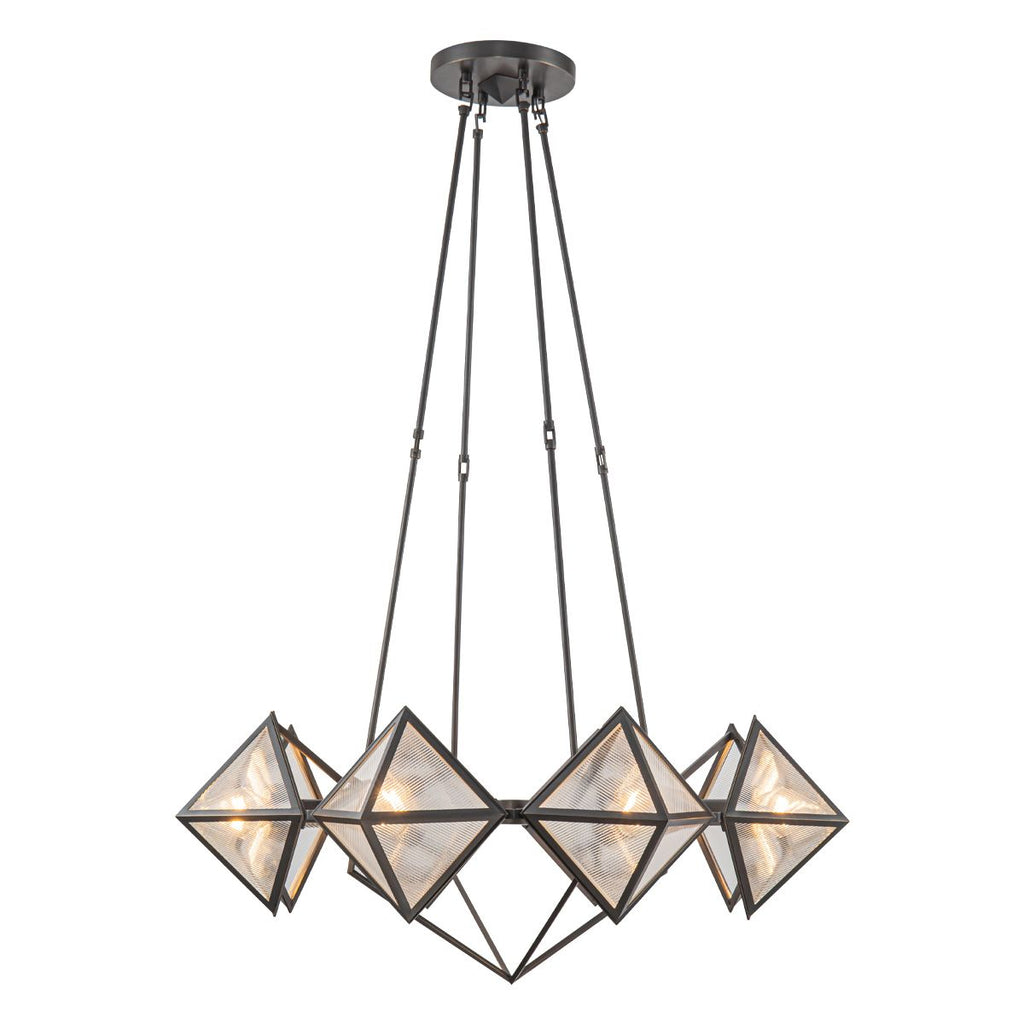 QN-CAIRO8-UBZ-CR Cairo 8 Light Chandelier Urban Bronze