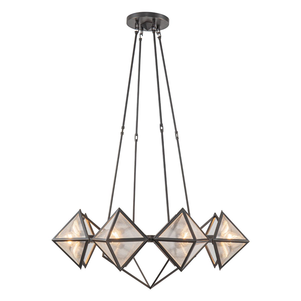 QN-CAIRO8-UBZ-CR Cairo 8 Light Chandelier Urban Bronze