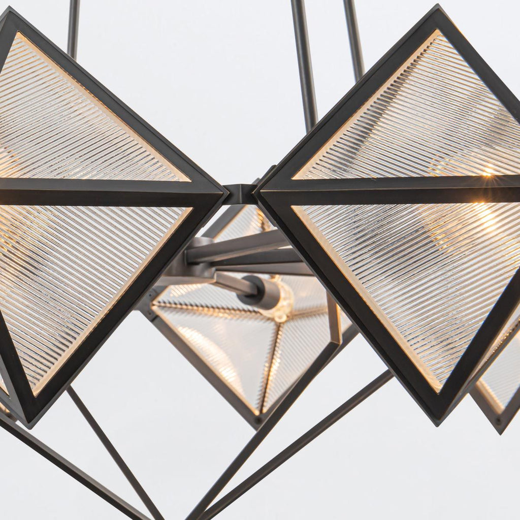 QN-CAIRO8-UBZ-CR Cairo 8 Light Chandelier Urban Bronze