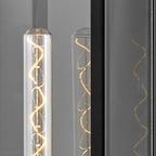 QN-CATALINA-L Catalina 1 Light Outdoor Large Wall Lantern Black with Burnished Bronze accents