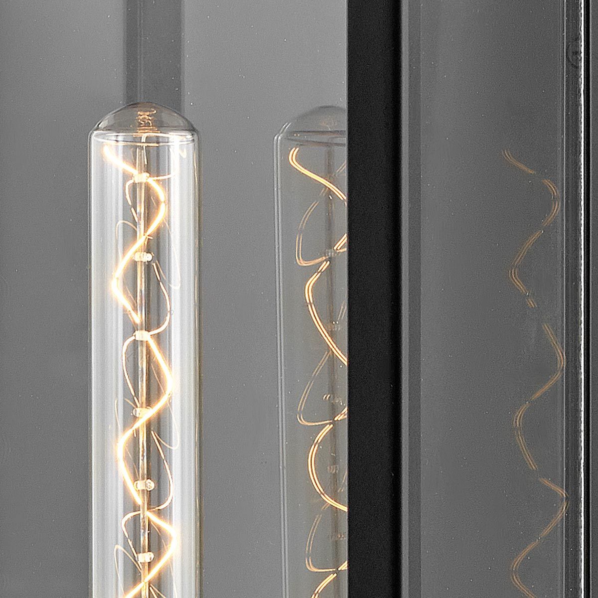 QN-CATALINA-L Catalina 1 Light Outdoor Large Wall Lantern Black with Burnished Bronze accents