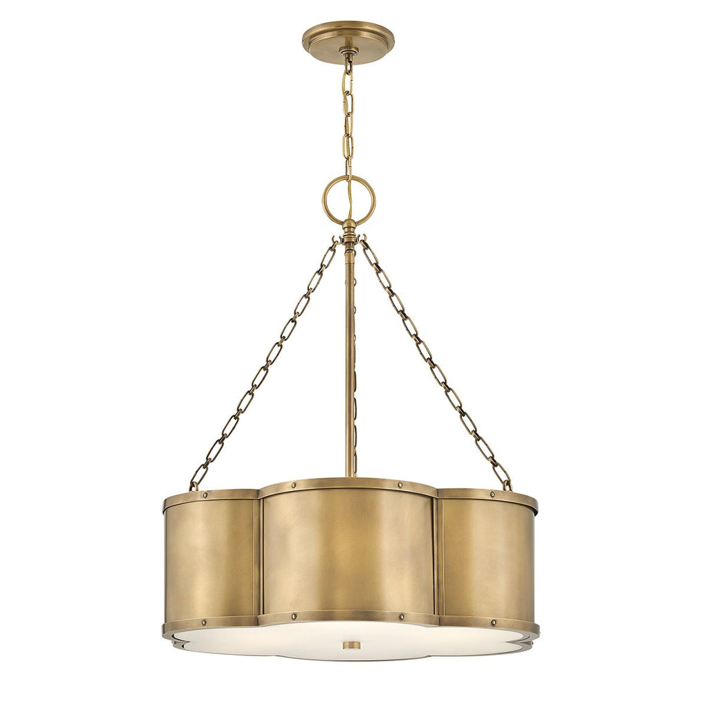 QN-CHANCE-3P-HB Chance 3 Light Pendant Heritage Brass